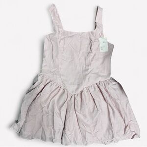 Halara red white stripes retro style dress xl